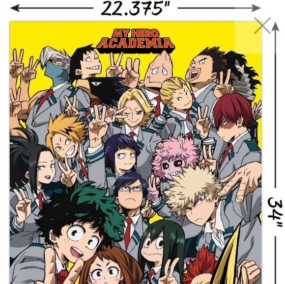 My Hero Academia Poster, 22.375"x 34" - Picture 2 of 3